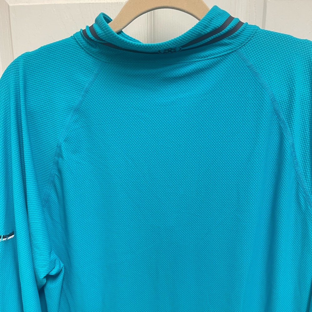 G/FORE Turquoise Quarter Zip Pullover - Picture 9 of 12
